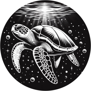 tap for underwater ocean sounds, hawksbill sea turtle, under ocean