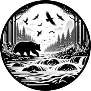 tap for temperate forest sounds, black bear forest